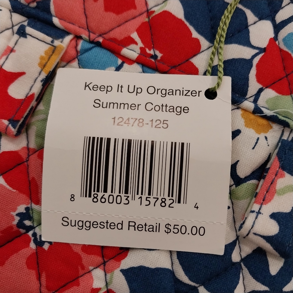 Vera Bradley NWT Summer Cottage Keep It Up Hanging Organizer - Picture 13 of 14